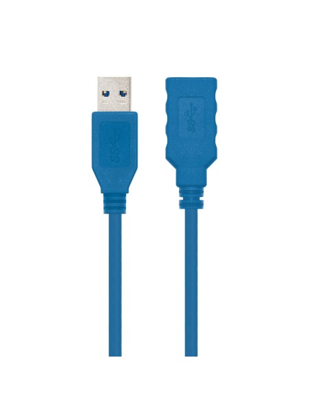 Nanocable CABLE USB 3.0, TIPO A M-A H, AZUL, 2.0 M