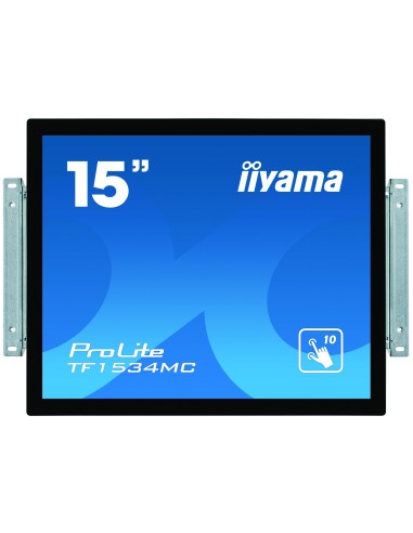 iiyama ProLite TF1534MC-B6X monitor pantalla táctil 38,1 cm (15") 1024 x 768 Pixeles Multi-touch Multi-usuario Negro