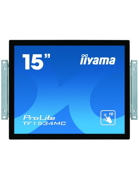 iiyama ProLite TF1534MC-B6X monitor pantalla táctil 38,1 cm (15") 1024 x 768 Pixeles Multi-touch Multi-usuario Negro