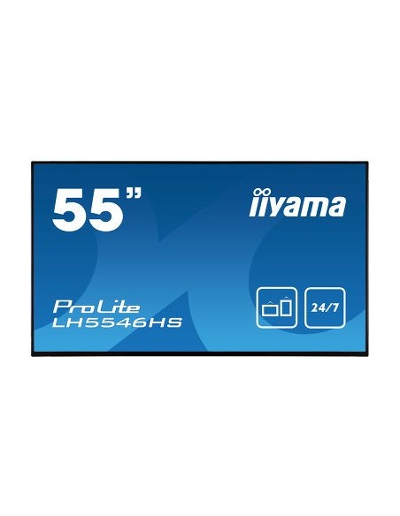 iiyama LH5546HS-B1 pantalla de señalización Pantalla plana para señalización digital 138,7 cm (54.6") LED Full HD Negro