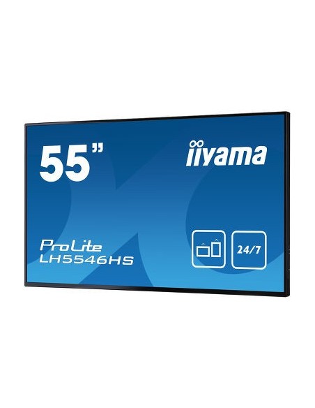 iiyama LH5546HS-B1 pantalla de señalización Pantalla plana para señalización digital 138,7 cm (54.6") LED Full HD Negro