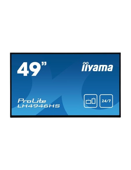 iiyama LH4946HS-B1 pantalla de señalización Pantalla plana para señalización digital 123,2 cm (48.5") LED Full HD Negro Android