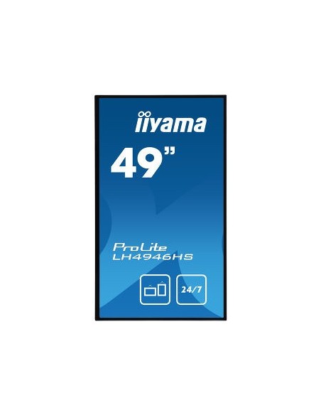 iiyama LH4946HS-B1 pantalla de señalización Pantalla plana para señalización digital 123,2 cm (48.5") LED Full HD Negro Android