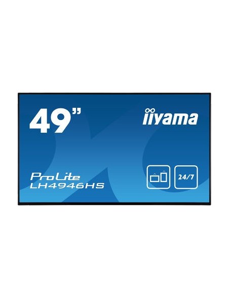 iiyama LH4946HS-B1 pantalla de señalización Pantalla plana para señalización digital 123,2 cm (48.5") LED Full HD Negro Android