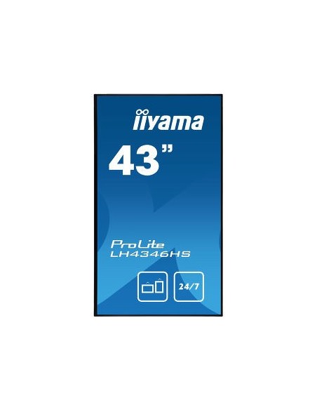 iiyama LH4346HS-B1 pantalla de señalización Pantalla plana para señalización digital 108 cm (42.5") LED Full HD Negro Android