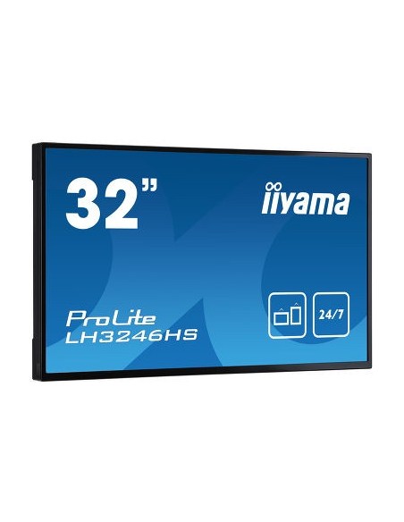 iiyama LH3246HS-B1 pantalla de señalización Pantalla plana para señalización digital 80 cm (31.5") LED Full HD Negro