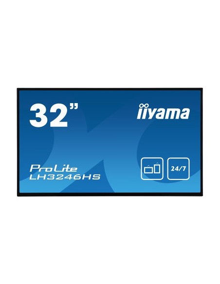 iiyama LH3246HS-B1 pantalla de señalización Pantalla plana para señalización digital 80 cm (31.5") LED Full HD Negro