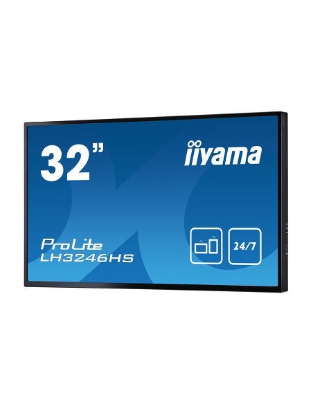 iiyama LH3246HS-B1 pantalla de señalización Pantalla plana para señalización digital 80 cm (31.5") LED Full HD Negro