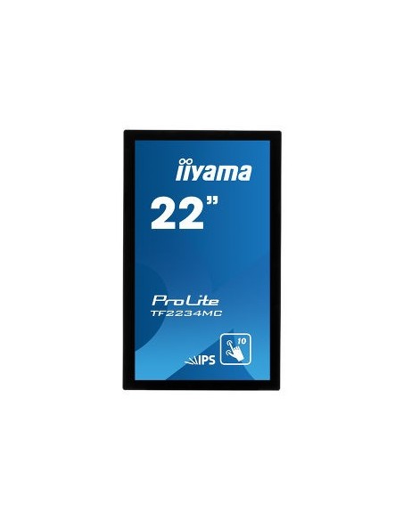 iiyama ProLite TF2234MC-B6X monitor pantalla táctil 54,6 cm (21.5") 1920 x 1080 Pixeles Multi-touch Multi-usuario Negro