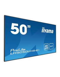 iiyama LH5050UHS-B1 pantalla de señalización Pared de vídeo 127 cm (50") LED 4K Ultra HD Negro