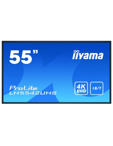iiyama LH5542UHS-B1 pantalla de señalización Pantalla plana para señalización digital 138,7 cm (54.6") IPS 4K Ultra HD Negro