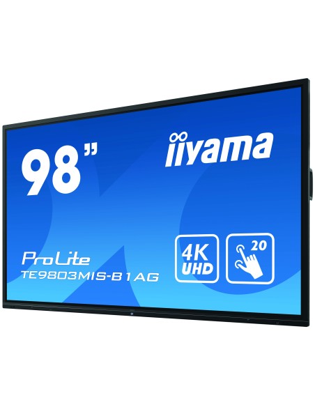 iiyama  ProLite  TE9803MIS-B1AG  monitor  pantalla  táctil  2,48  m  (97.5")  3840  x  2160  Pixeles  Negro  Multi-touch  Multi-