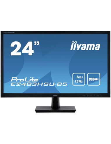 iiyama ProLite E2483HSU-B5 pantalla para PC 61 cm (24") 1920 x 1080 Pixeles Full HD LED Negro