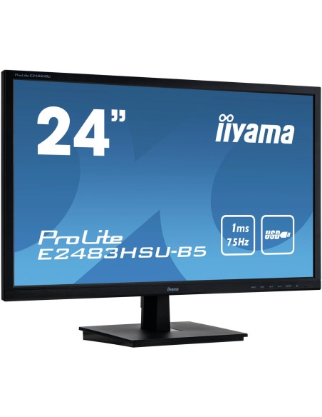 iiyama ProLite E2483HSU-B5 pantalla para PC 61 cm (24") 1920 x 1080 Pixeles Full HD LED Negro