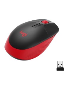 Logitech M190 Inalámbrico 1000DPI Rojo