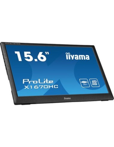 iiyama ProLite X1670HC-B1 pantalla para PC 39,6 cm (15.6") 1920 x 1080 Pixeles Full HD LED Negro