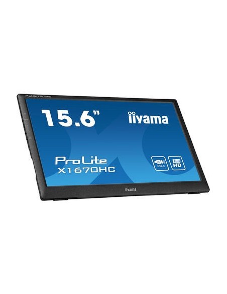 iiyama ProLite X1670HC-B1 pantalla para PC 39,6 cm (15.6") 1920 x 1080 Pixeles Full HD LED Negro