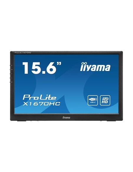 iiyama ProLite X1670HC-B1 pantalla para PC 39,6 cm (15.6") 1920 x 1080 Pixeles Full HD LED Negro