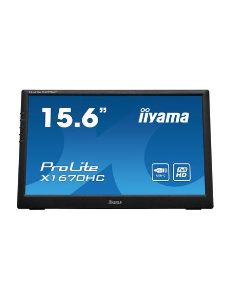 iiyama ProLite X1670HC-B1 pantalla para PC 39,6 cm (15.6") 1920 x 1080 Pixeles Full HD LED Negro
