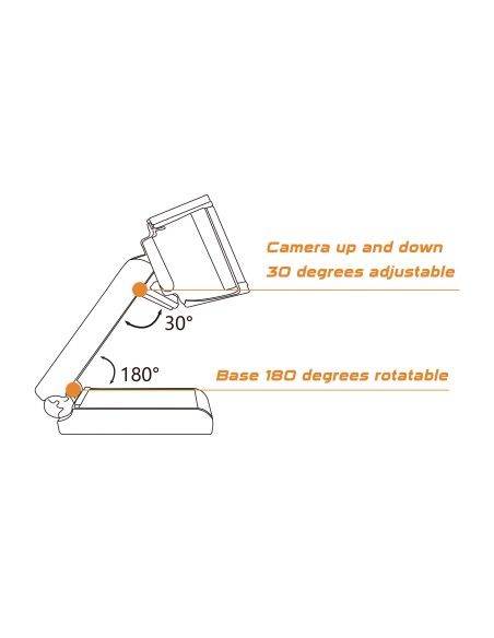 Conceptronic AMDIS02B cámara web 5 MP 2592 x 1944 Pixeles USB 2.0 Negro