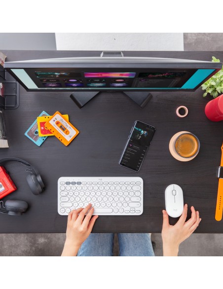 Logitech Pebble M350 Inalámbrico 1000DPI Blanco