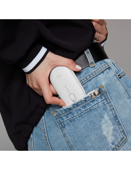 Logitech Pebble M350 Inalámbrico 1000DPI Blanco