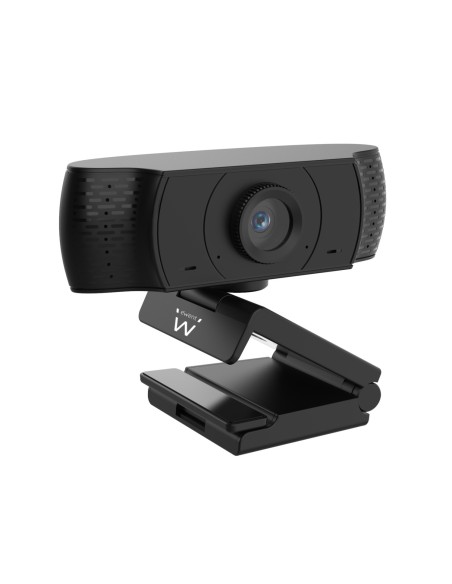 Ewent EW1590 cámara web 2 MP 1920 x 1080 Pixeles USB Negro