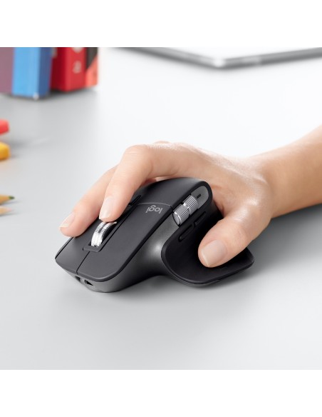 Logitech MX Master 3 ratón mano derecha RF inalámbrica + Bluetooth Laser 4000 DPI