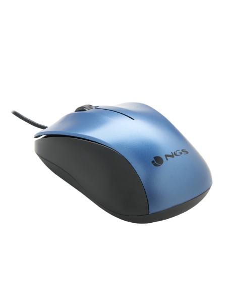 NGS CREW ratón Ambidextro USB tipo A Óptico 1200 DPI