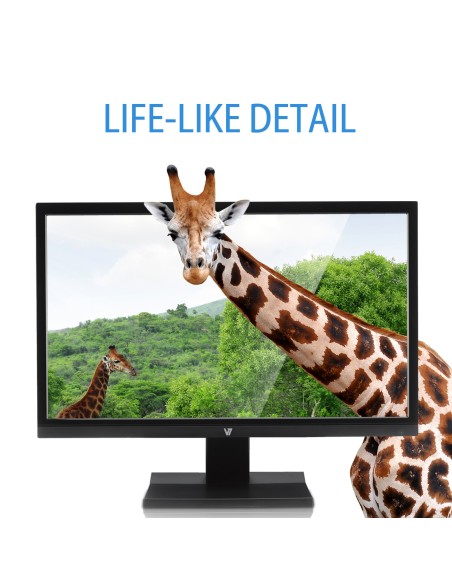 V7 L21500WDS-9K LED display 54,6 cm (21.5") 1920 x 1080 Pixeles Full HD Negro