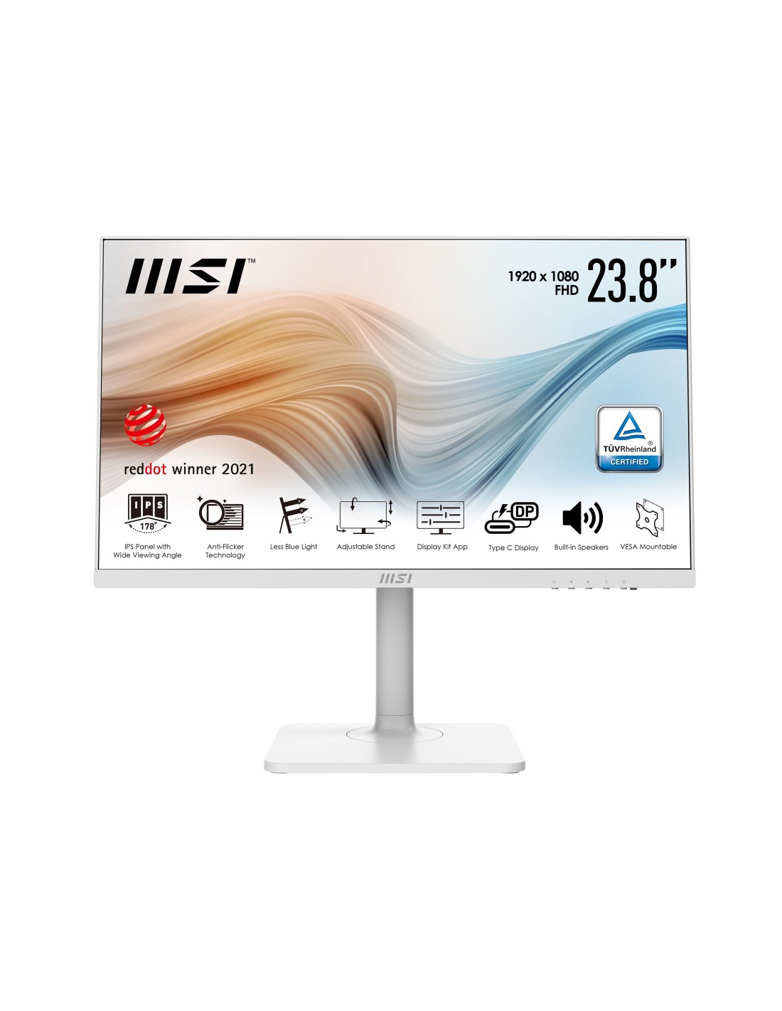 MSI Modern MD241PW 23.8" Full HD 75Hz LCD IPS 5ms Blanco