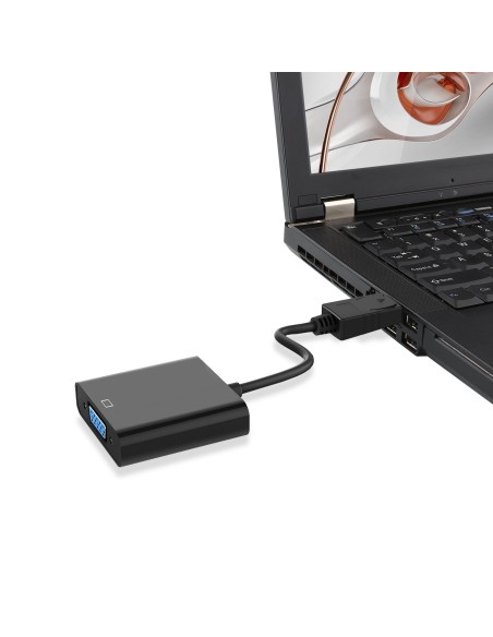 Ewent EC1454 adaptador de cable de vídeo 0,15 m DisplayPort VGA (D-Sub) Negro