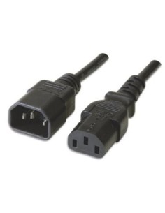 Ewent EW-190200-020-N-P cable de transmisión Negro 1,8 m C14 acoplador C13 acoplador
