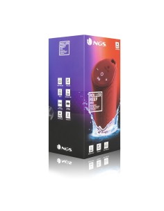 NGS ROLLER REEF Altavoz portátil estéreo Rojo 10 W