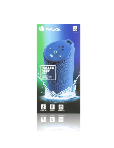 NGS ROLLER REEF Altavoz portátil estéreo Azul 10 W