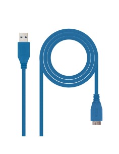 Nanocable CABLE USB 3.0, TIPO A M-MICRO B M, AZUL, 2.0 M
