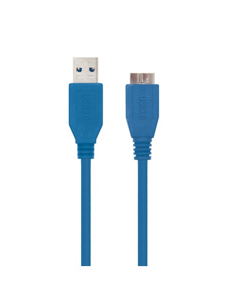 Nanocable CABLE USB 3.0, TIPO A M-MICRO B M, AZUL, 2.0 M