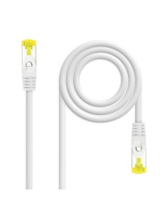 Nanocable Cable de red latiguillo RJ45 LSZH Cat.6A SFTP AWG26, Blanco, 0.5m