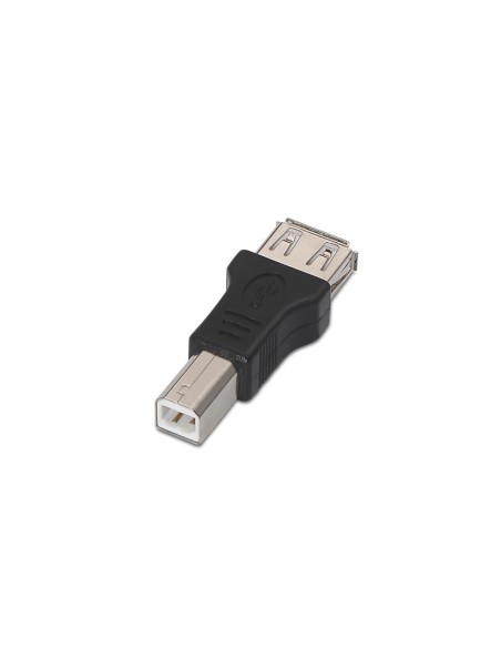 Nanocable 10.02.0002 cambiador de género para cable USB 2.0 B USB 2.0 A Negro