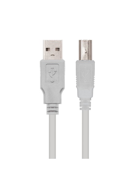 Nanocable CABLE USB 2.0 IMPRESORA, TIPO A M-B M, BEIGE, 1.0 M