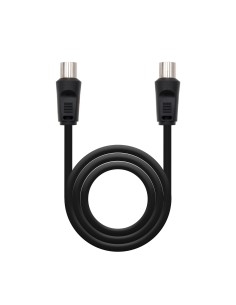 Nanocable 10.26.0202 cable coaxial 3C-2V 1,8 m 9.5 mm 9,5 mm Negro