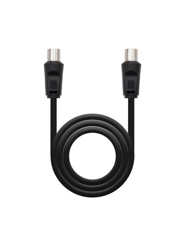 Nanocable 10.26.0202 cable coaxial 3C-2V 1,8 m 9.5 mm 9,5 mm Negro