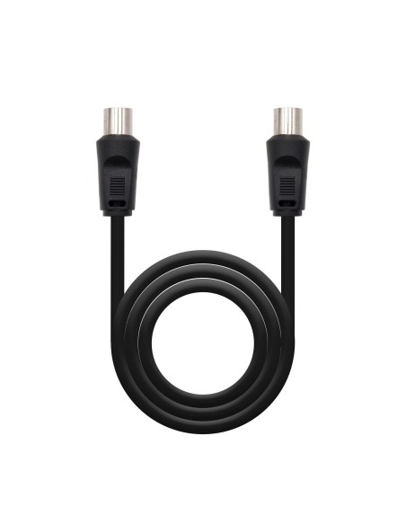 Nanocable 10.26.0202 cable coaxial 3C-2V 1,8 m 9.5 mm 9,5 mm Negro