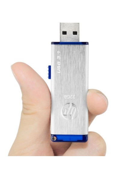 HP x730w unidad flash USB 32 GB USB tipo A 3.2 Gen 1 (3.1 Gen 1) Azul, Acero inoxidable