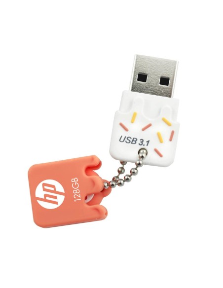 HP x778w unidad flash USB 128 GB USB tipo A 3.2 Gen 1 (3.1 Gen 1) Naranja, Blanco