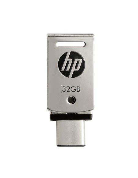 HP x5000m unidad flash USB 32 GB USB Type-A   USB Type-C 3.2 Gen 1 (3.1 Gen 1) Acero inoxidable