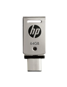HP x5000m unidad flash USB 64 GB USB Type-A   USB Type-C 3.2 Gen 1 (3.1 Gen 1) Acero inoxidable