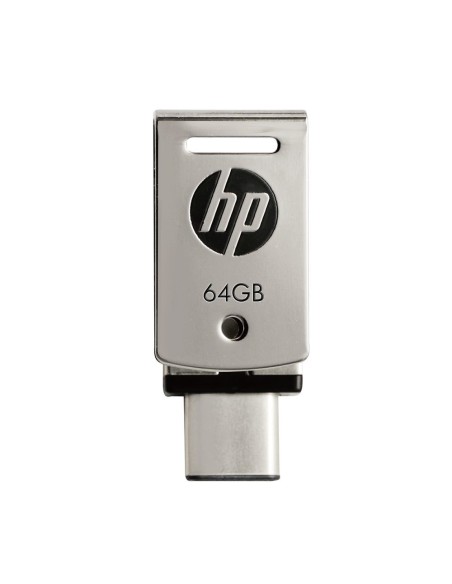 HP x5000m unidad flash USB 64 GB USB Type-A   USB Type-C 3.2 Gen 1 (3.1 Gen 1) Acero inoxidable