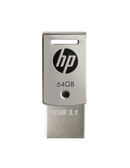 HP x5000m unidad flash USB 64 GB USB Type-A   USB Type-C 3.2 Gen 1 (3.1 Gen 1) Acero inoxidable