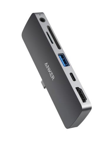 Anker A83620A1 hub de interfaz USB 3.2 Gen 1 (3.1 Gen 1) Type-C Gris